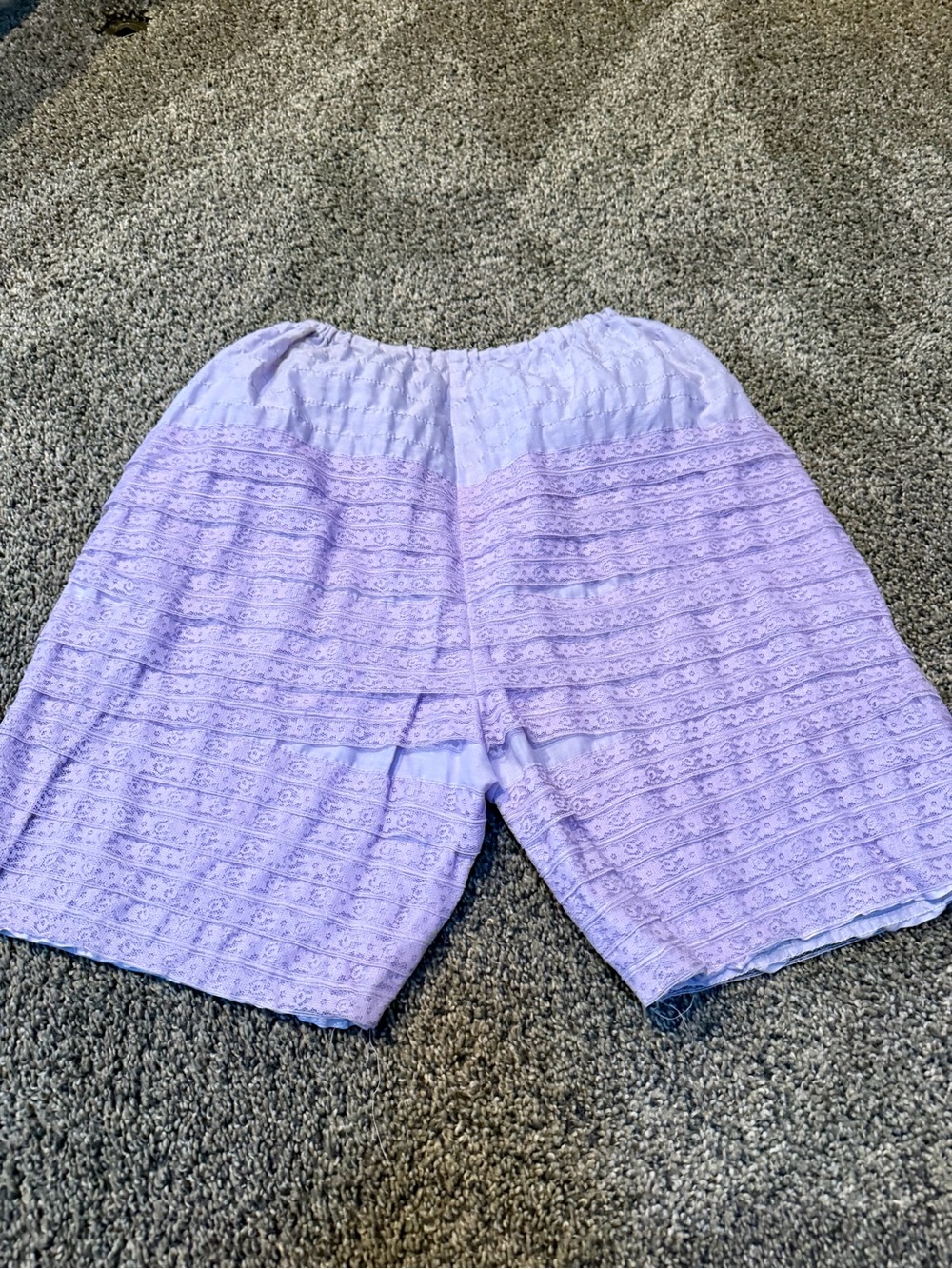 Light Purple Lace-Detail Women’s Shorts